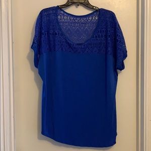 Lane Bryant Blue Dolman TShirt
